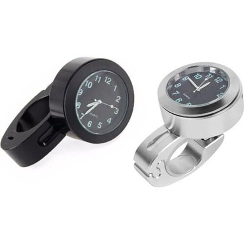 Universal 7/8 inch Motorcycle Handlebar Watch Waterproof Shockproof Buckle Mount Clock Watch for Scooter Motor Bike