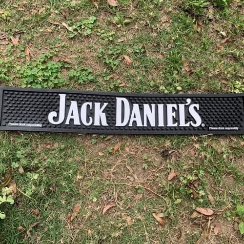 Burn Fire PVS Black Table Mats Rectangle waterproof pads Bar Wine Mats 60*9cm