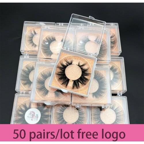 Wholesale order 50pairs/lot free logo MIKIWI Custom box 24 Styles soft dramatic Eye lashes 5D real mink handmade thick eyelashes