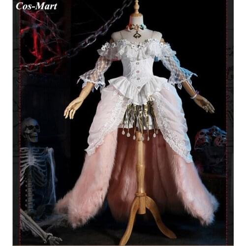 Game Identity V Mary Madame Red Cosplay Costume 2nd Anniversary Bella Donna Gentle Formal Dress Party Role Play Clothing S-XL
