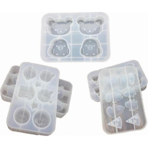 DIY Resin Jewelry Tools Kawaii Rilakuma Silicone Molds Handmade Resin Animal Dog Cabochon Flatback Decor Bread Shiny Mold