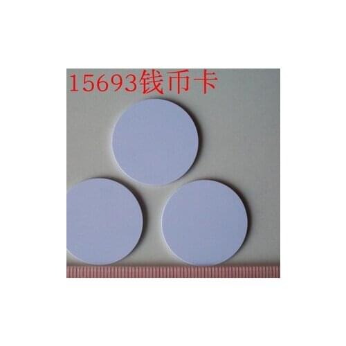 13.56MHz ISO15693 CODE-X PVC cards with holes for clothing management diameter 30mm 100pcs/Lot