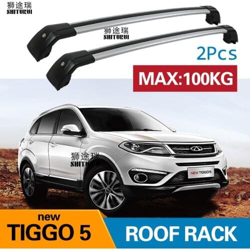 Roof bars For CHERY - TIGGO 5 Closed Off-Road Vehicle [2013-today]Aluminum Alloy Side Bars Cross Rails Roof Rack Luggage CUV SUV