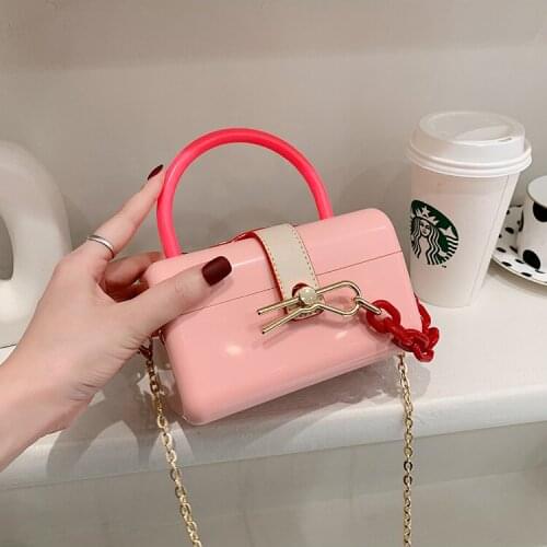 Summer High Quality Candy Color Personalized Handbag 2021 New Fashion Texture Womens Designer Versatile Cross Box Bag Purses