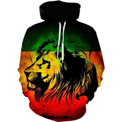 Mens animal hoodie 3d lion Printed hoodie 2021 Autumn and winter brand hoodie Fashion tracksuit Streetwear coat plus size