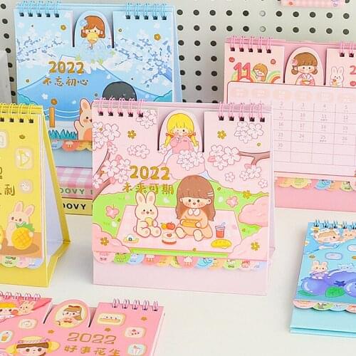 2022 Desktop Calendar Agenda Planner Yearly Agenda Organizer School Stationery