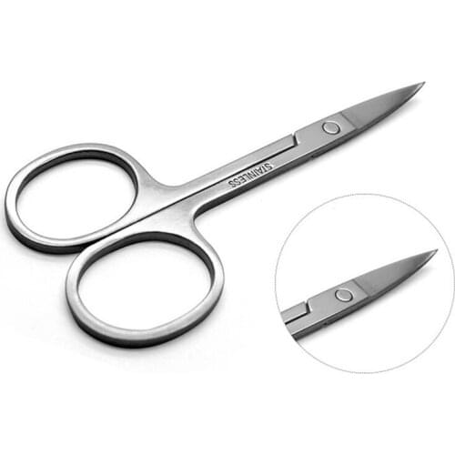 Stainless Steel Small Nail Tools Eyebrow Nose Hair Scissors Cut Manicure Facial Trimming Tweezer Makeup Beauty Tool