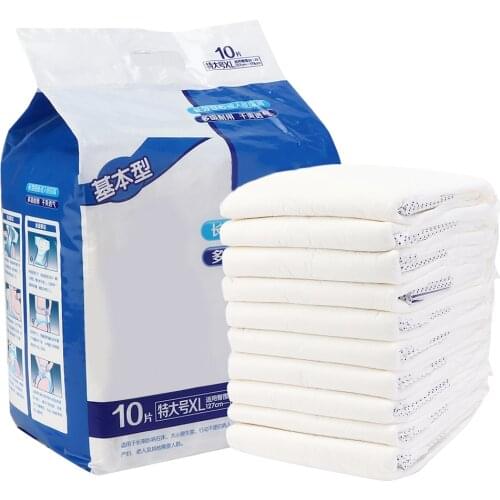 10Pcs Disposable Elderly Adult Diapers Urine Mat Water Absorption Maternal Care Nursing Mat XL Size
