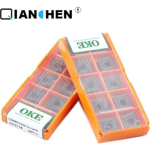 Original quality OKE 10pcs/lot high precision high performance high strength CNC CNMG120412-OPR OC2125 industry carbide inserts