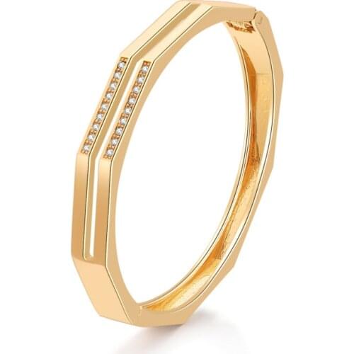 ORNAPEADIA New Hot-selling Minimalist Alloy Bracelet for Women Crystal and Rhinestone Light Luxury Ladies Jewelry Wholesale