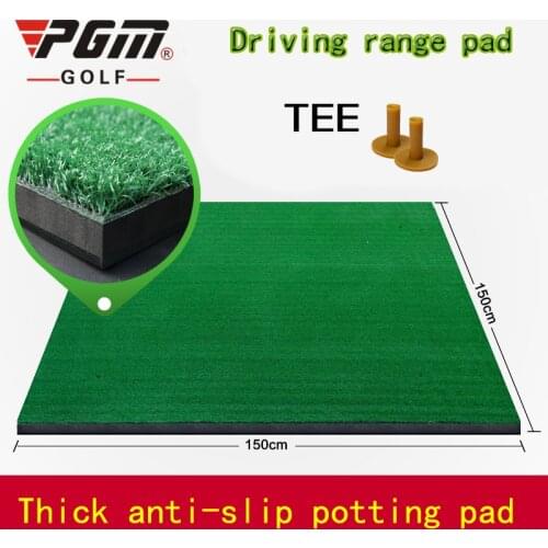 PGM Professional Golf Mats Coach Recommended 1.5*1.5M Golf Training Assistants Driving Range Dedicated 3D/filling Non-slip Mats