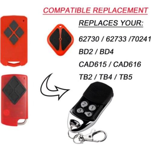 The remote for B&D PTX5 PTX-5 Tritran Tri Tran Garage Door BND TB5 BD4 BD2 replacement remote control