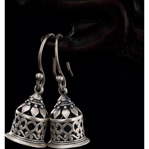 2018 Sale Direct Selling None Earings Fashion Jewelry 100% 925 Sterling Earrings For Women Vintage Handmade Retro Thai Jewelry