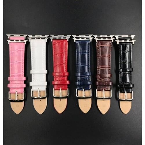Strap for Apple Watch Band Genuine Leather 38/40mm 42/44mm Watchband for iwatch Series 5/4/3/2/1 Bracelet Strap