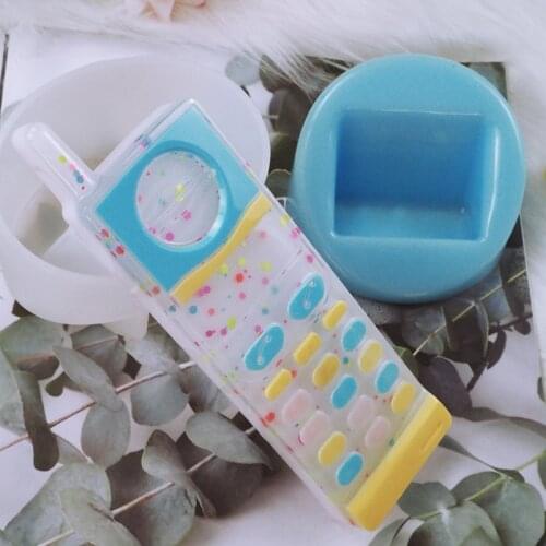 DIY Crystal Epoxy Resin Silicone Mold Handmade Creative Digital Mobile Phone Set Ornament Decoration Mold For Resin Jewelry Cast