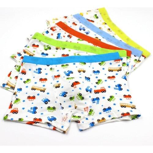 New fashion modal panties the cars male child underwear lovely cartoon boys boxers 5pcs/lot
