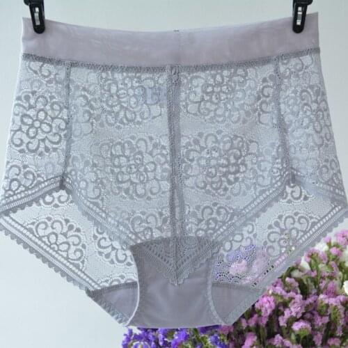 Ladies Lace Brief Women UnderWear color White Briefs Pink Panties for lady Undies