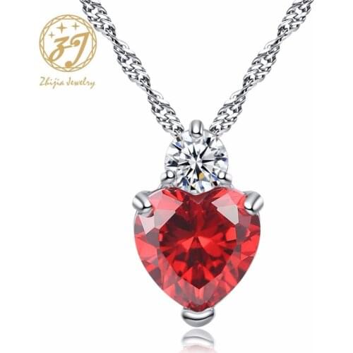 Fashion Charms Zircon Heart love Women Pendant Necklace for Womens Necklace Crystal Jewelry Gifts Free Shipping Free Shipping