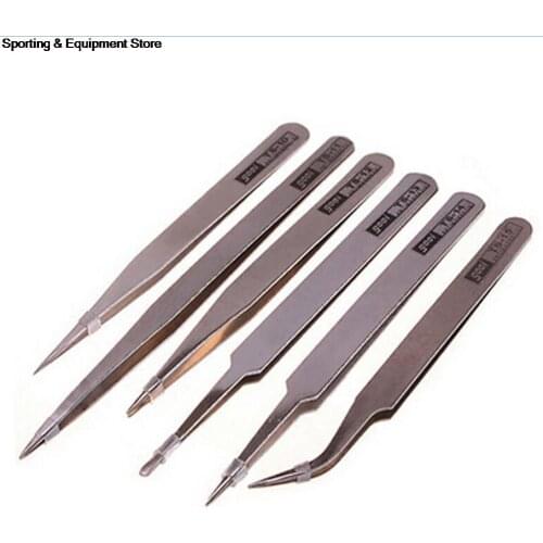 1Pc Excellent Quality Stainless Steel Repair Tools Industrial Anti-static Tweezers watchmaker