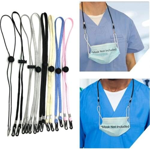 10PCS Adjustable Face Mask Lanyard Handy Convenient Safe Facemask Rest&ear Holder Rope Hanging Neck Rope Protection Halter Ropes