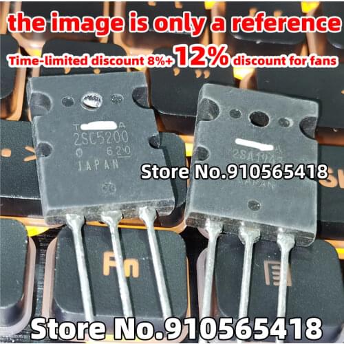 20PCS (10PCS A1943 + 10PCS C5200 ) 2SA1943 2SC5200 TO-3PL High-power amplifier matching tube Original disassembling machine