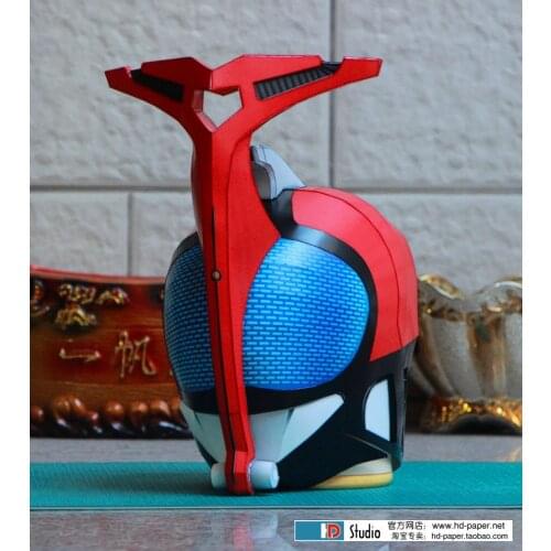 3D Paper Model Kamen Rider Helmet Cosplay 1:1 Wearable Model DIY Handmade Child Toys