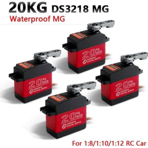 4 updated DS3218 waterproof servo and high speed PRO digital servo Baja metal gear 20KG/.09S servo for 1/8 10/10 scale RC car