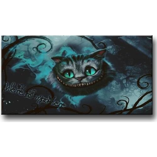Wonderland Cat Smiley 5d diamond painting Animal Landscape full square round drill diamond embroidery mosaic art home decor I94
