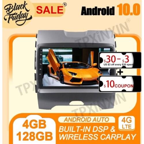Android 10.0 Carplay 4+128G PX6 DSP For Ford Ranger 2018 IPS Multimedia Player Auto Radio Tape Recorder GPS Navigation Head Unit