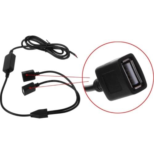 652F Car Charger Dual USB Female Plug 12V to 5V 3A DC to DC Power Supply Converter For DVR