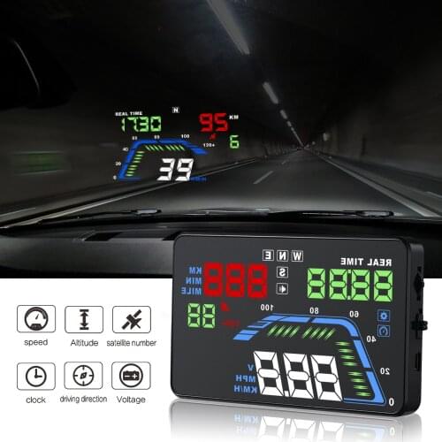 Q7 Digital GPS Speedometer HUD Car Head Up Display Gauge Automobile Electronics Accessories Windshield Speed Projector