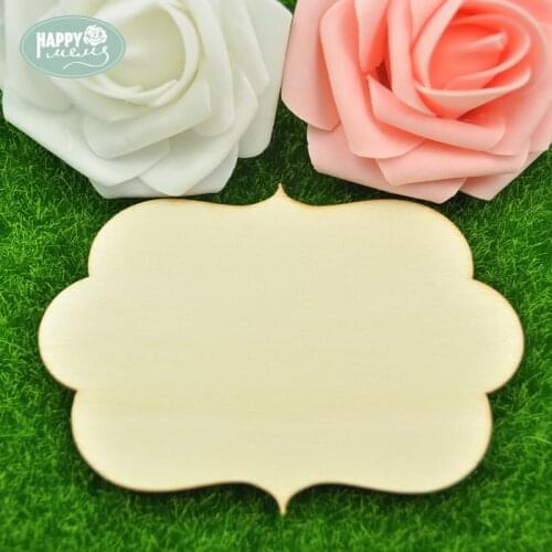 Happymems Wood Tags 12pcs/lot Wall Stickers DIY Craft Home Decoration Wooden Shapes Tag Scrapbooking Embellishments Household