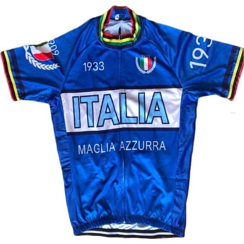 Italy Cycling Jersey ITALIA Retro Cycling Clothing Men Mountain Bike Jersey Road Bike Shirt Triathlon Bicycle MTB Wear Maillot