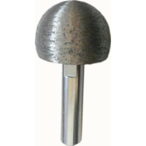 Wear-Resistant Diamond Grinding Head Hemispherical With Extension Rod Small Wheel For Stone Inscription Engraving Free Shipping