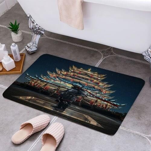 Samurai 3D Print Doormats Rectangle Non-Slip DoorMat Bedroom Kitchen Entrance Print Door rugs Dropshipping