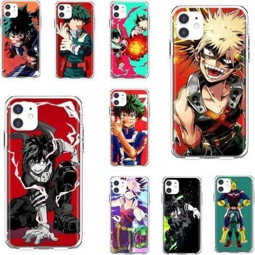 For Samsung Galaxy S7 S8 S9 S10E S20 FE Note 10 20 Edge Lite Plus Ultra Boku-no-Hero-Academia Soft Cases Covers