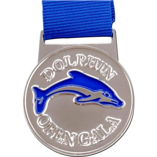 Manufacturers promote custom silver medals low price double medals