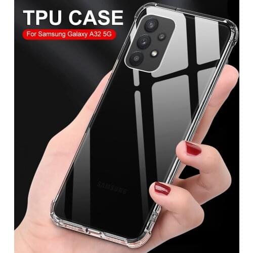 Shockproof Case For Samsung Galaxy A72 A52 A32 5G 4G Case Transparent Cover For Samsung A42 A02S A12 F62 Protective Airbag Cover