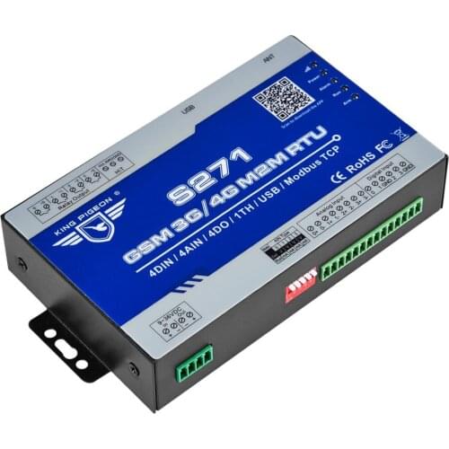 Modbus RTU Gateway Real Time Wireless Communicator Monitoring System integrated Cloud Platform Support Modbus RTU over TCP S271