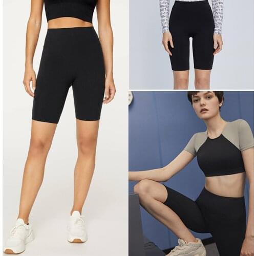 High Waist Summer Fashion Women Shorts Sexy Biker Shorts Fitness Casual Sexy Short 4 Color Korean Athleisure Cycling Shorts S-XL