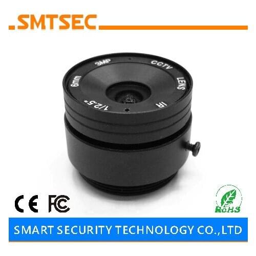 SMTSEC SL-6014MP 1/2.5" HD 3MP 6.0mm F1.4 CS Mount CCTV Camera Lens for HD IP Security Camera