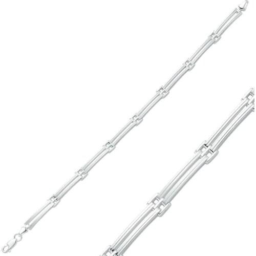 Tevuli 925 Sterling Silver Two Row Male Bracelet