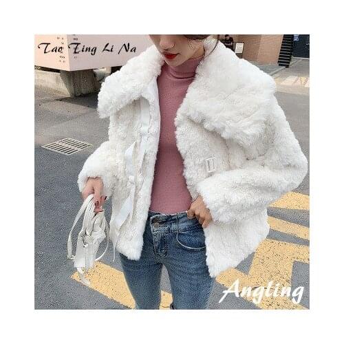 Top brand New Style 2020 High-end Fashion Women Faux Fur Coat C48 high quality