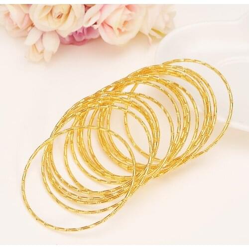 1 pc Gold Big Bangle for Women Dubai india Bride Wedding adult girl Africa Bangle Arab Jewelry Charm Bracelet Christmas gifts