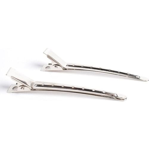 12pcs Stainless Steel Duck Mouth Clips Hair Hairdressing Optional Sectioning Clamp Hair Styling Tools Hair Accesories for Woman