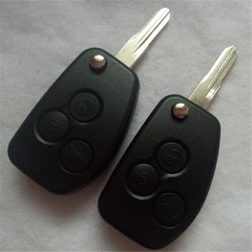 DAKATU Modified Flip Folding Remote 3 Button Key Shell Case Fob For Renault Duster Logan Fluence Clio Vivaro Master key shell