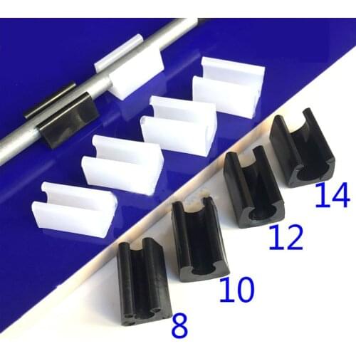 5Pcs Black/White Plastic Chair Feet Pads Non-Slip u-type Pipe Clamps Protection Gasket Covers Caps For Chair Furniture