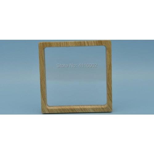 50pcs 110*110*20mm Clear Jewelry Suspended Coins Floating Display Case Stand Holder Box for Necklace/Earrings/Bracelets