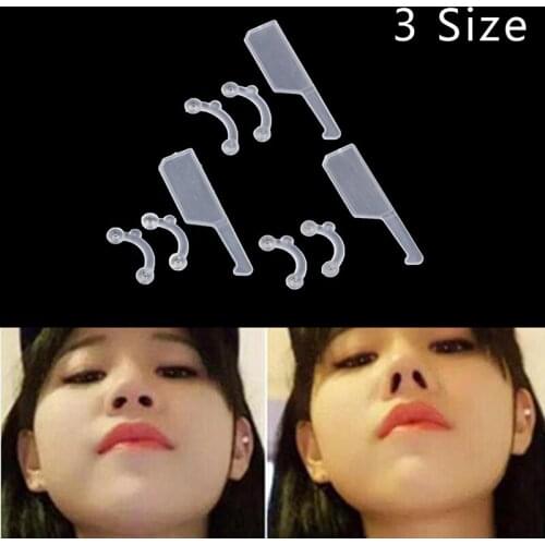 6PCS 3*Sizes Beauty Nose Up Lifting Bridge Shaper Massage Tool No Pain Nose