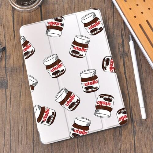 Nutella Drink Cute Case For iPad 10.2 7th 8th iPad Pro 11 2020 Cover Silicone Cover For iPad 10.9 Air 4 Air 2 With Pencil Holder